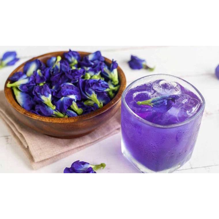 Trà Hoa Đậu Biếc Khô [ Blue Pea Tea ] Thảo Mộc Từ Thiên Nhiên - 100% sản phẩm thuần tự nhiên vị độc lạ