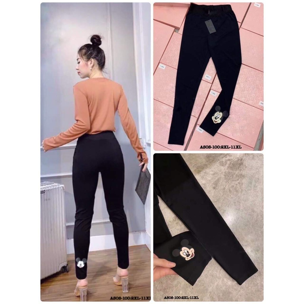 Siêu phẩm legging siêu co giãn cực kì thoải máii trẻ trung, hiện đại cho các cô gái SIZE XL