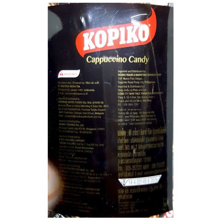 [Giá sĩ] Kẹo ngậm cà phê KOPIKO hũ 600g