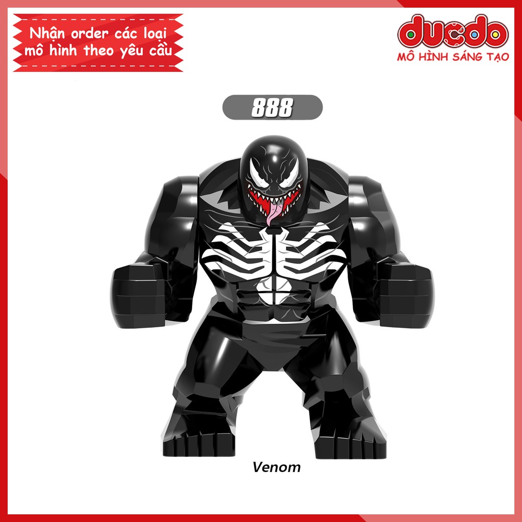 Bigfig Venom Siêu anh hùng Dị nhân Super Hero - Đồ chơi Lắp ghép Xếp hình Mini Minifigures Big fig Marvel - XINH 888