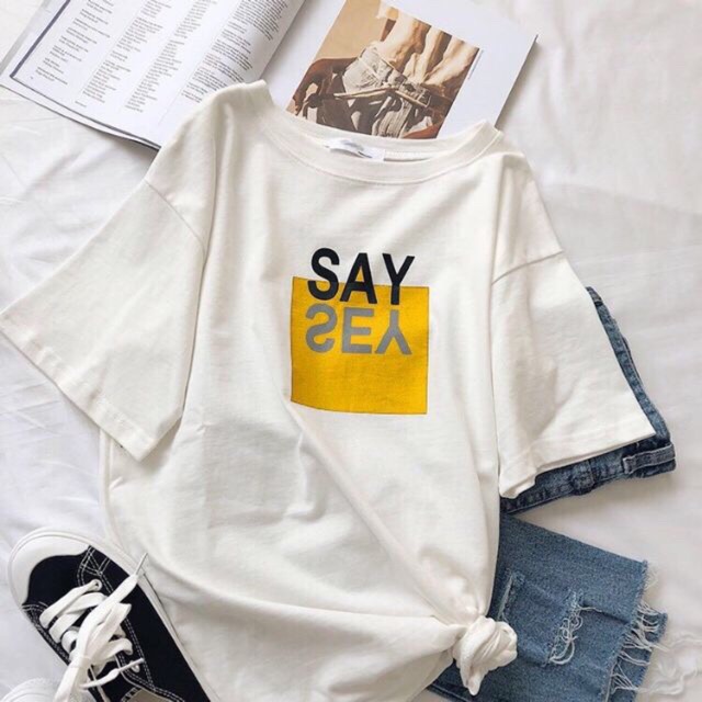 Áo thun nam nữ say yes có bigsize đến 100kg