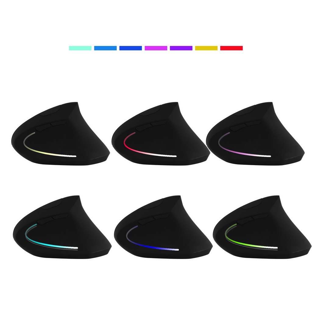 Chuột Quang Không Dây 2.4ghz 1600dpi rgb 6 Nút Bấm Dùng Để Chơi Game