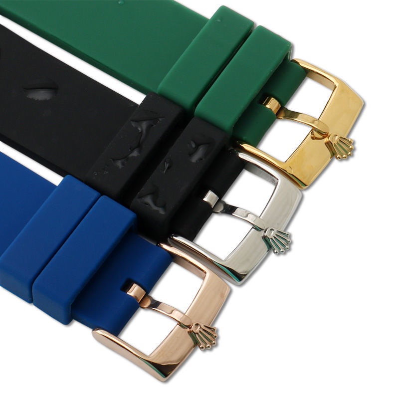 Dây Đeo Đồng Hồ Bằng Cao Su Silicone Cho Rolex 18mm 20mm 22mm 19mm 21mm 24mm