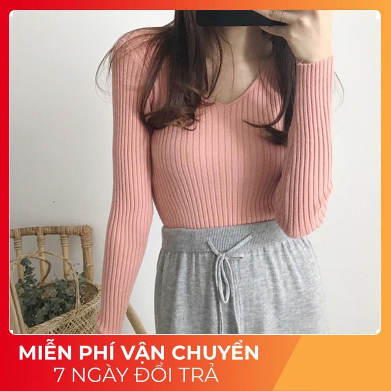 Áo Len Lông Cổ Tim Mềm Mại 💕 FREESHIP 💕 Áo len nữ đẹp | BigBuy360 - bigbuy360.vn