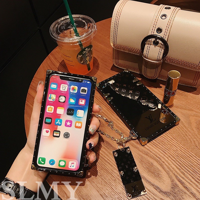 Ốp lưng Samsung S23 Ultra S22+ S21 FE S20 S10 5G S9 S8 Note20 note10 note9 luxury Mirror Plating square phone case