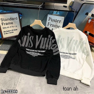 ÁO NỈ LV ĐÍNH ĐÁ PHẢN QUANG CAO CẤP- ÁO NỈ BẤM LV SPF 2020.