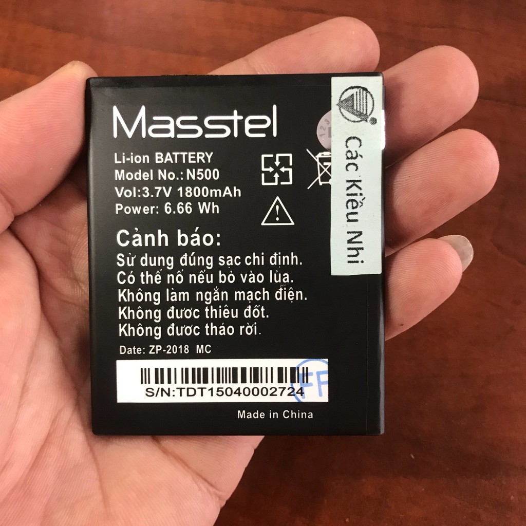 Pin Masstel N500 zin hãng
