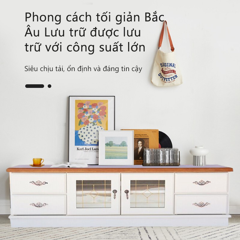 Tủ tivi hiện đại cho phòng khách sang trọng phong cách đơn giản thích hợp với hộ gia đình nhỏ tủ gỗ chắc chắn FU149W