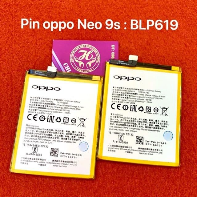 PIN chính hãng bóc máy OPPO BLP 619 A57/NEO9S/F3LITE