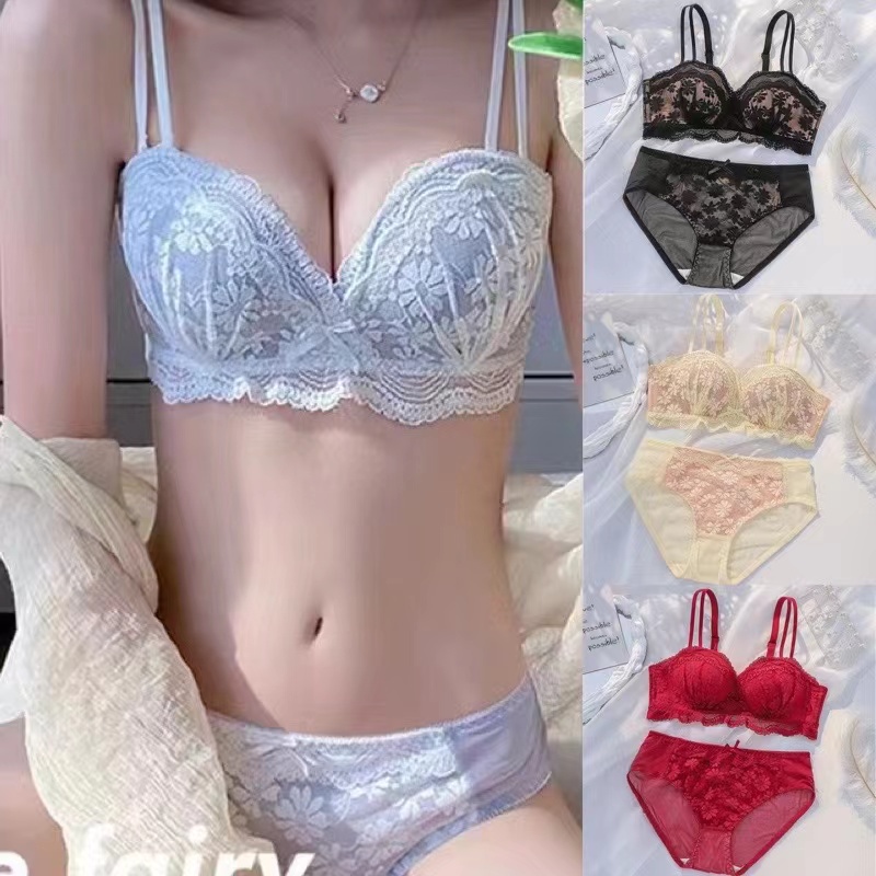Áo Ngực Ren Không Gọng Có Đệm Nâng Ngực Gần Hình Dạng Đẹp Quần Lót Bán Riêng Biệt. Mút Xốp Mềm Mại Thoải Mái Thoáng Khí Để Mặc Đồ