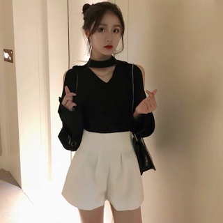 Set áo hở vai và quần short S10