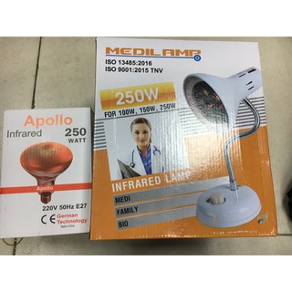 ĐÈN HỒNG NGOẠI MEDILAMP CHIẾT ÁP  KÈM BÓNG