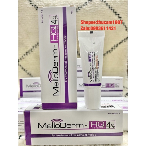 kem MelloDerm - HQ 4% loại bỏ thâm , nám, tàn nhang, đồi mồi, thâm do mụn .