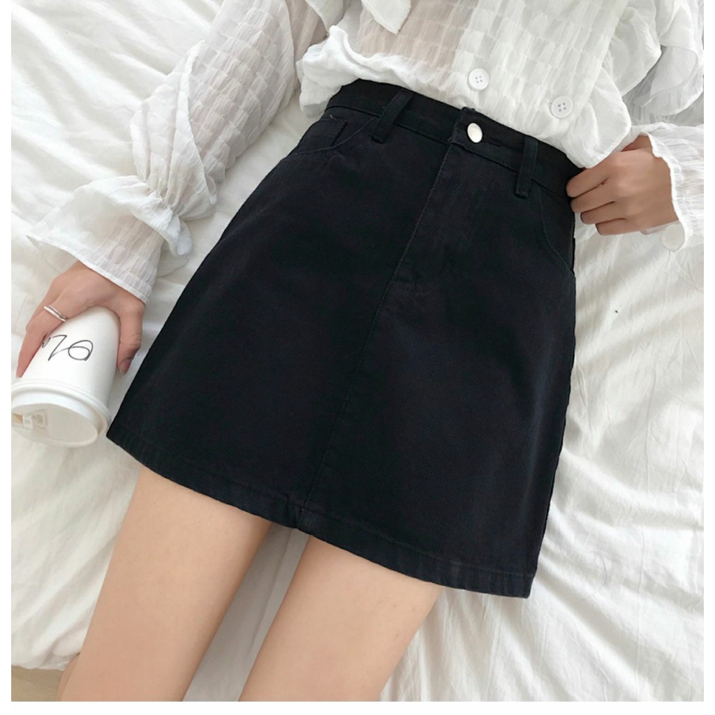 Chân Váy kaki nữ bassic form A lưng cao có quần trong m506