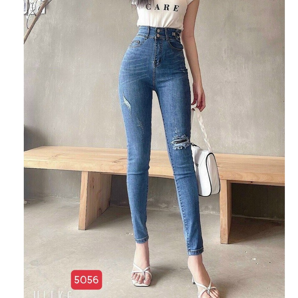 8 MẪU Quần JEAN Nữ Lưng Cao chuần shop VNXK bao đẹp chất lượng ,bó co giãn vải dày mịn( đổi trả nếu không ưng)