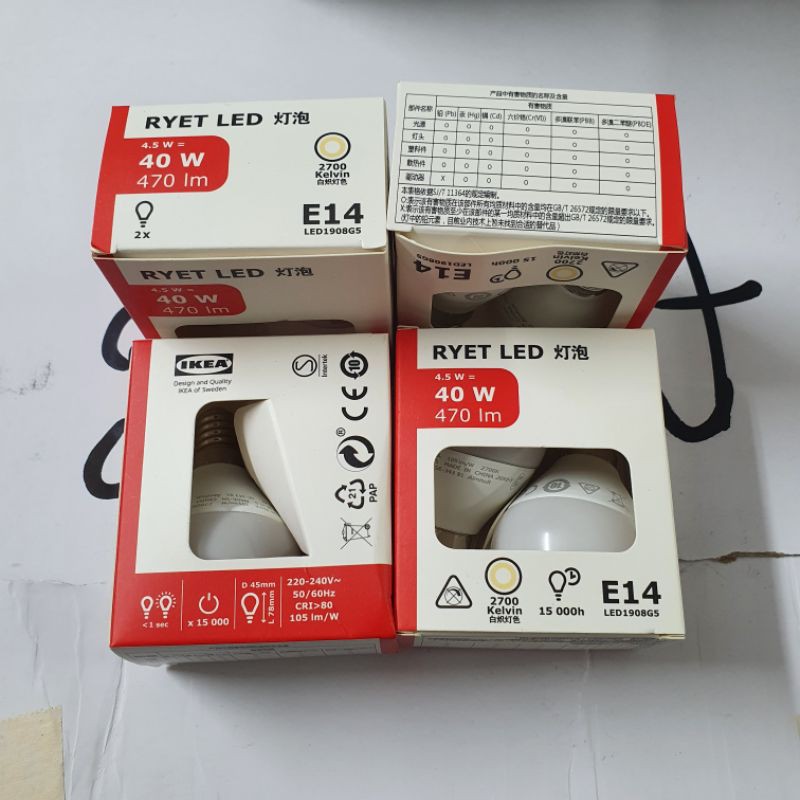 Bóng đèn Led Ryet IKEA E14 470 Lumen | BigBuy360 - bigbuy360.vn
