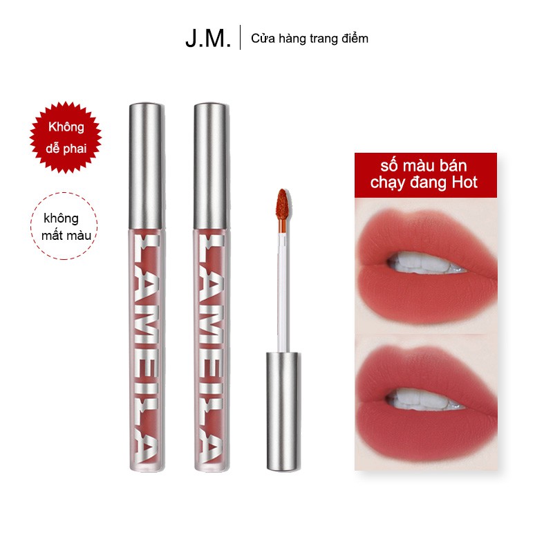 Son kem lameila Màu Nhung Sương Lì Mịn