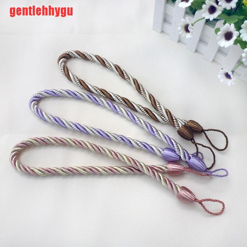 [gentlehhygu]2pcs Curtain Tiebacks Window Drapery Ropes Holdbacks Home Curtain Holder