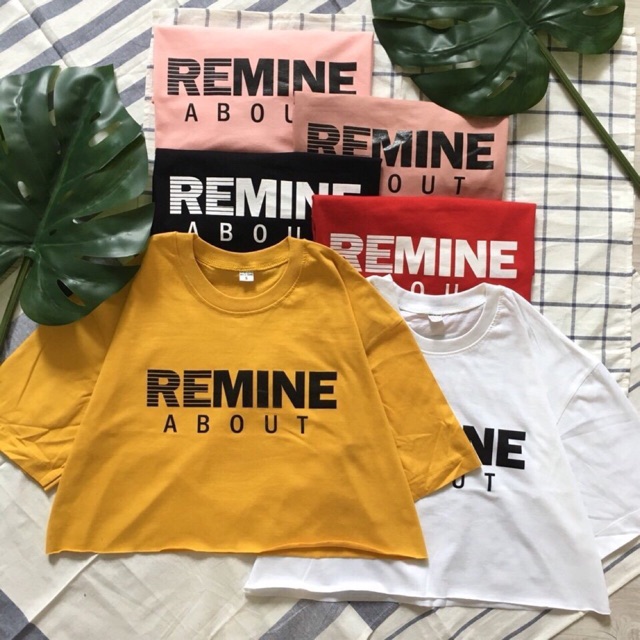 Áo thun tay lỡ Remine About