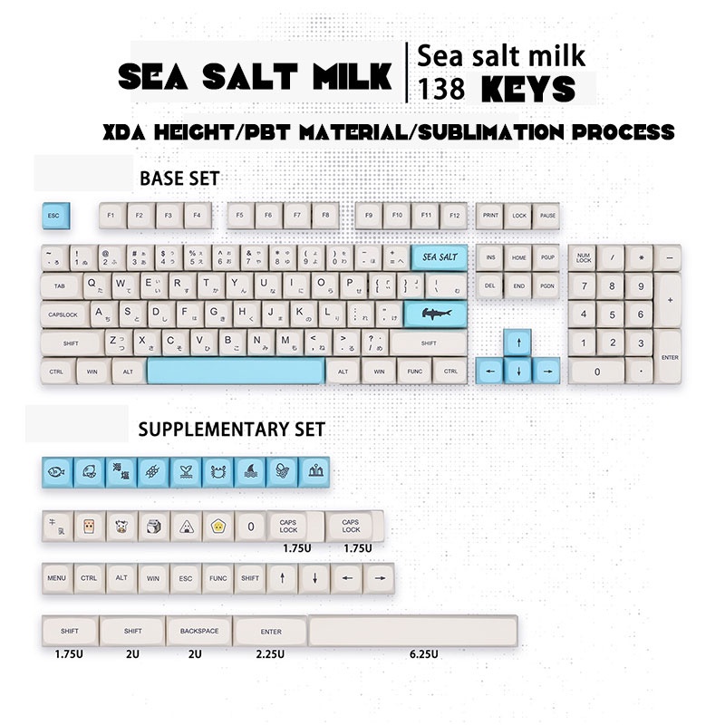 Nút Bàn Phím Máy Tính PBT XDA 61 64 68 84 87 96 980 104 108