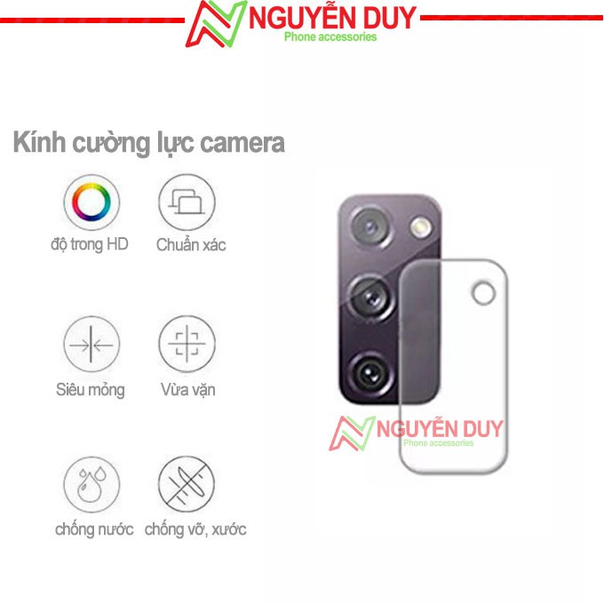 [Kính+Camera] Kính cường lực Samsung S20 FE Full màn hình 9D + kính cường lực camera Samsung S20 FE