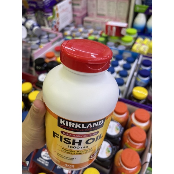 Dầu cá Fish oil Kirkland 1000mg 400 viên