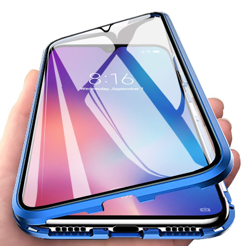 Ốp điện thoại kính cường lực từ tính hai mặt cho Samsung M51 M31 M21 A81 Note 10 Lite A91 S10 Lite