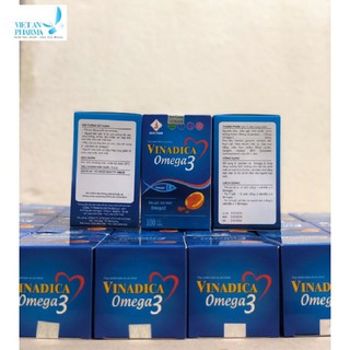 Viên Dầu Gấc, Vinadica Omega 3 Lạc Việt, Bảo Vệ & Giúp Sáng Mắt, Kích Thích Phát Triển Trí Tuệ, Lọ 100 Viên,vietanpharma
