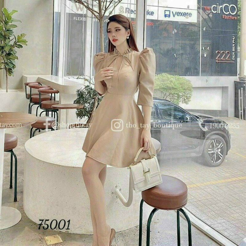 Đầm dáng xòe tiểu thư 3 màu cho nàng lựa chon
