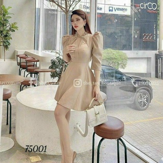 Đầm dáng xòe tiểu thư 3 màu cho nàng lựa chon