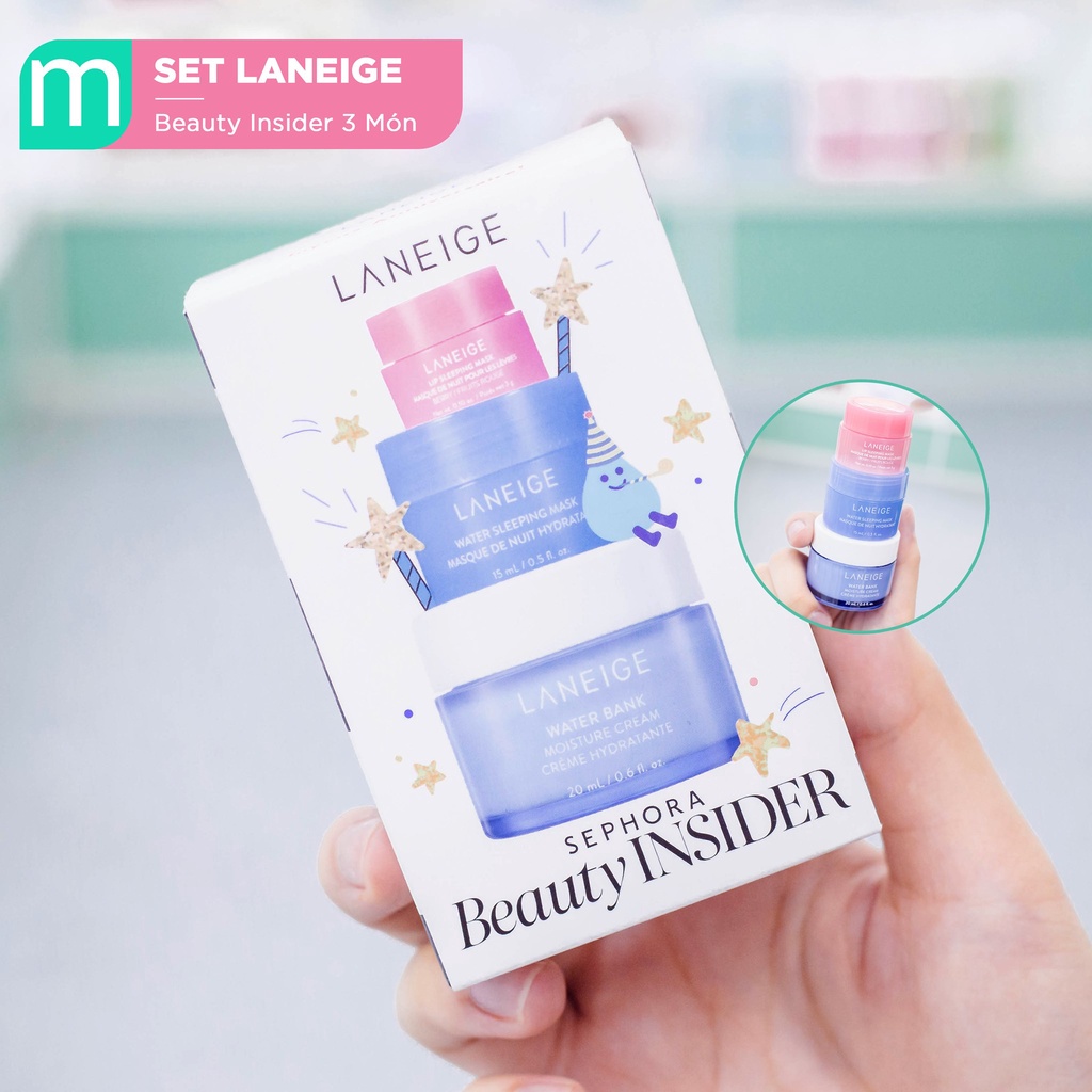 Bộ Dưỡng Ẩm Laneige Beauty Insider 3 Món