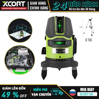 Máy bắn tia - máy cân bằng laser 5 tia xanh