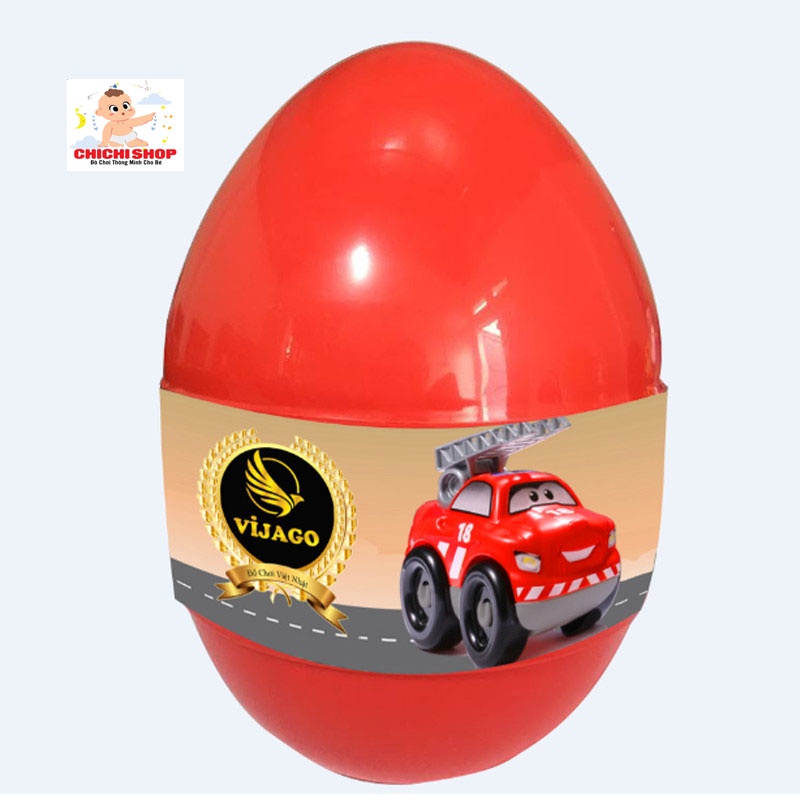 Đồ Chơi Lắp Ráp Mô Hình Ô Tô - Xe Công Trình, Đồ Chơi Săn Trứng Khổng Lồ Sưu Tập Xe Cho Bé