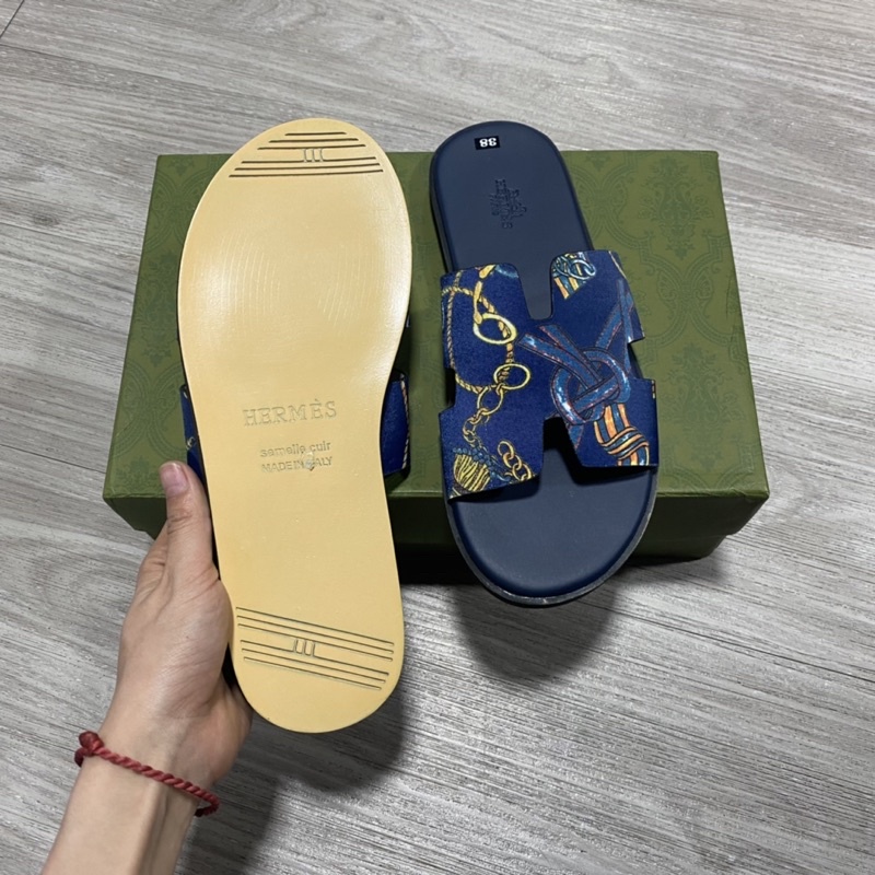 Dép lê HM quai dệt hoa văn thời trang 11485