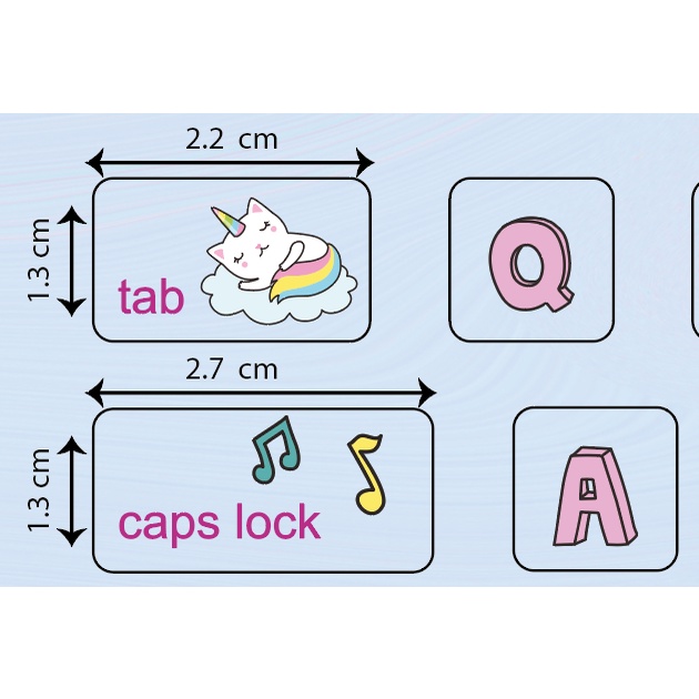 Decal - Sticker bàn phím laptop