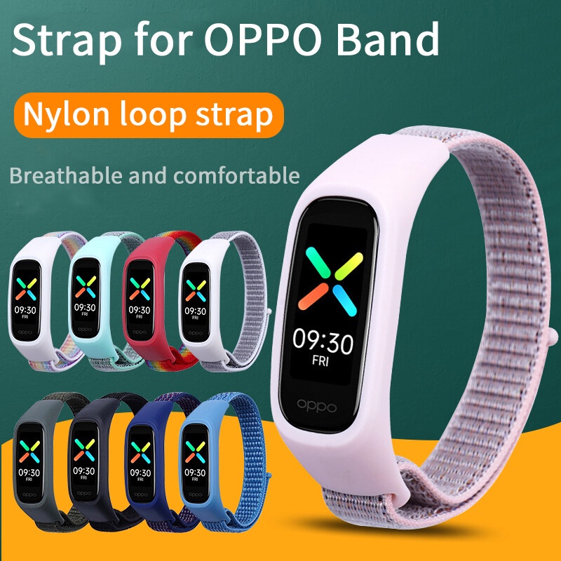 Vòng tay nylon nhiều màu sắc dành cho thay thế dây đeo thông minh Oppo