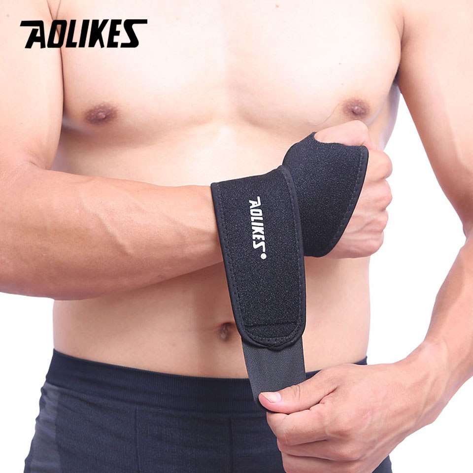 Bộ 2 quấn bảo vệ cổ tay AOLIKES A-7937 thoáng khí khi chơi thể thao pressure adjustable wrist support
