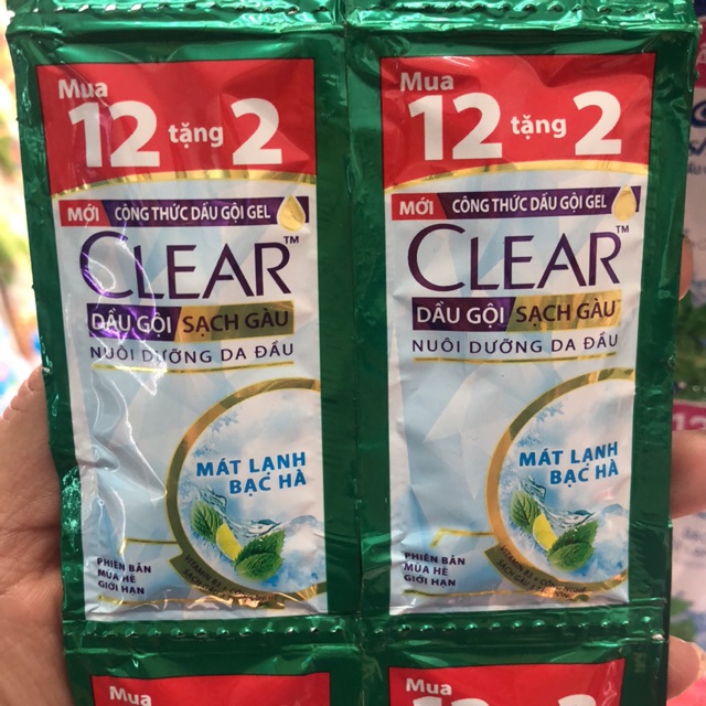 Dây 12 gói Clear Bạc Hà
