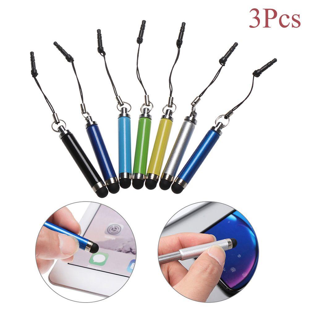 Set 3 Bút Cảm Ứng Điện Tử Có Thể Thu Gọn Cho Điện Thoại / Máy Tính Bảng / pc