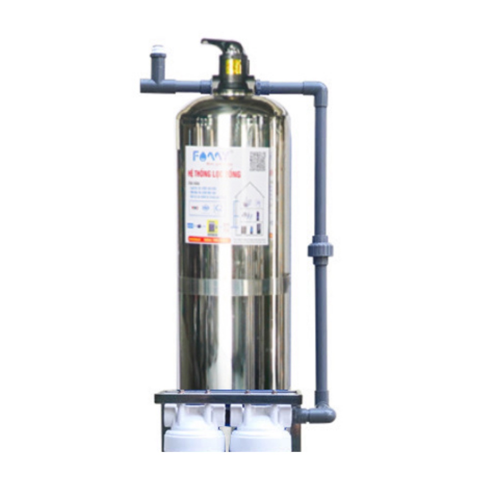 Hệ thống lọc tổng lọc nước đầu nguồn FAMY -LT01CI cột inox