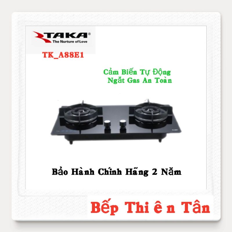 Bếp Gas Âm Tự Động Ngắt GAS TAKA 88E1
