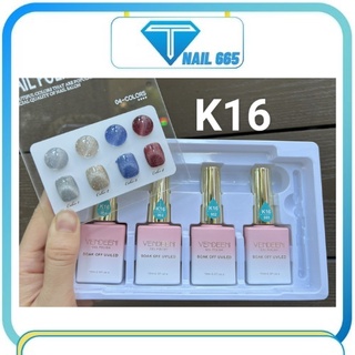 Sơn móng tay nail , Sơn thạch , mắt mèo , nhũ , gel , màu NEON chính hãng sét 4 màu tặng bảng móng