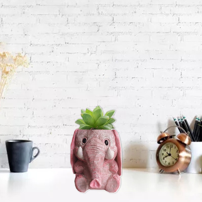 Khuôn Silicone Làm Hộp Đựng Bút Hình Chú Voi / Bông Hoa Xinh Xắn