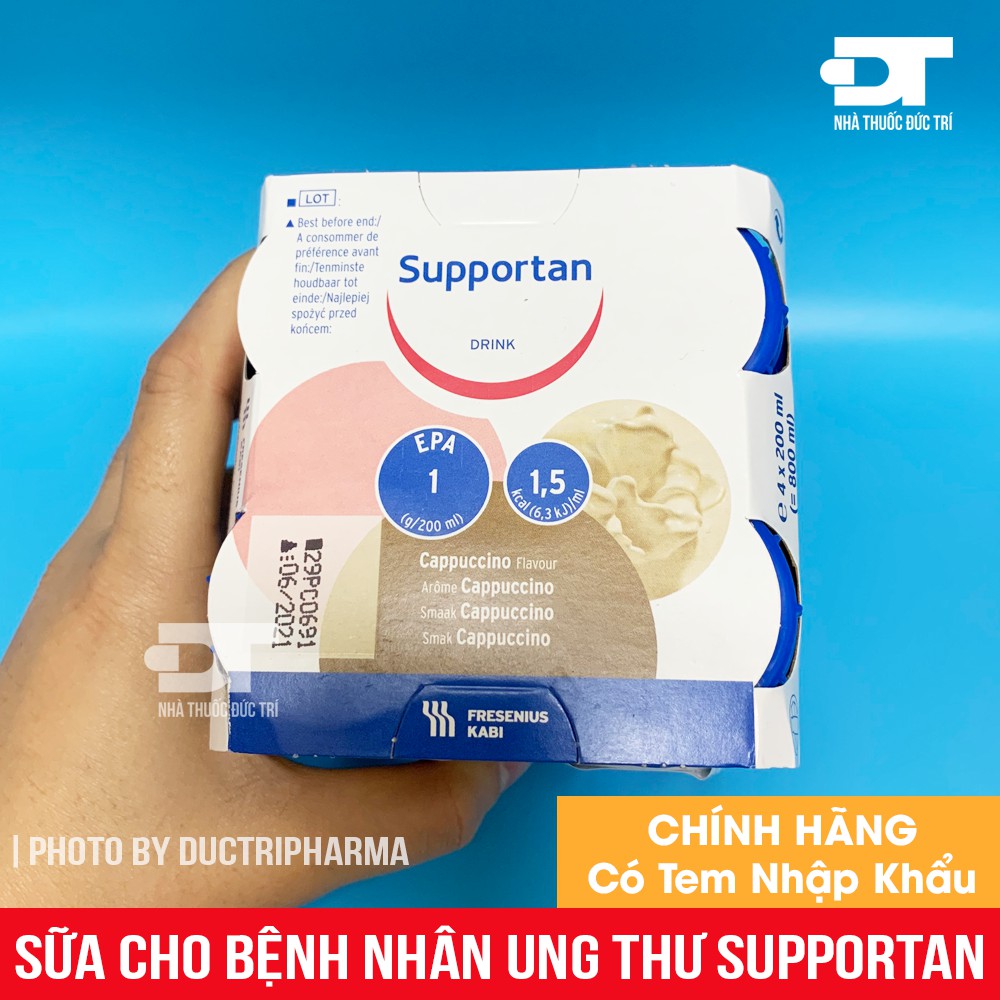Sữa Supportan Cappuchino cho người bệnh ung thư