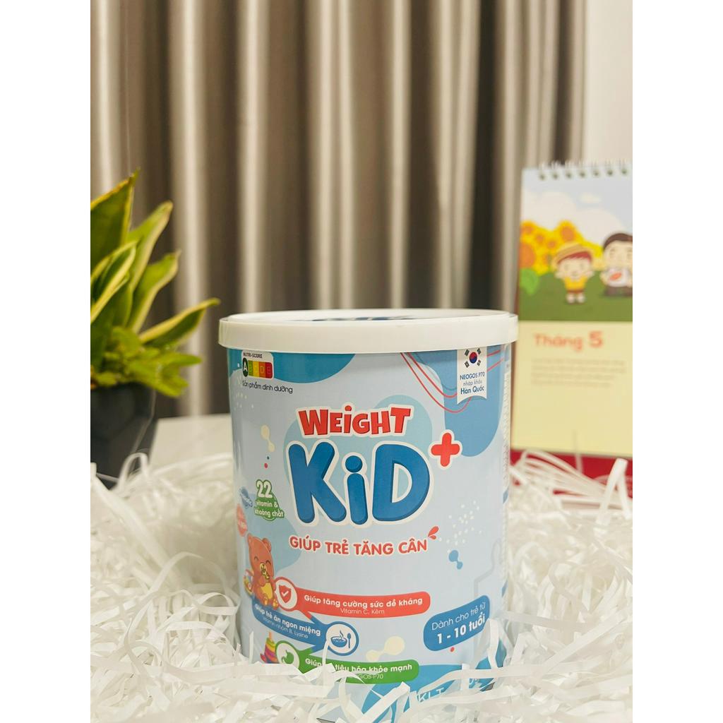 Combo 2 hộp sữa tăng cân cải thiện hấp thu, biếng ăn cho bé WEIGHT KID+
