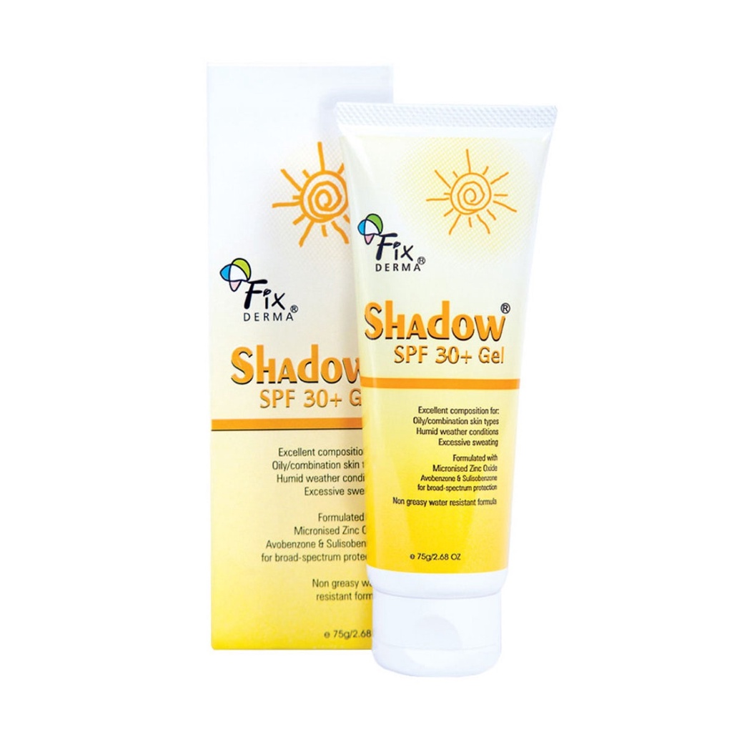 Kem chống nắng Fixderma Shadow SPF 30+ Gel 75g