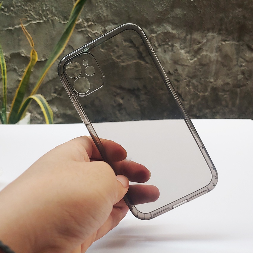 Ốp Lưng Iphone Silicon Chống Sock 2 Màu Đen Trắng Bảo Vệ Camera Cho Iphone 11/12/13/pro/promax