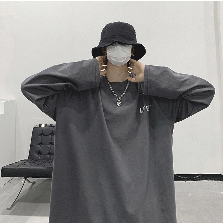 Áo phông nam nữ Mavota áo thun unisex form rộng dài tay oversize Left AH211
