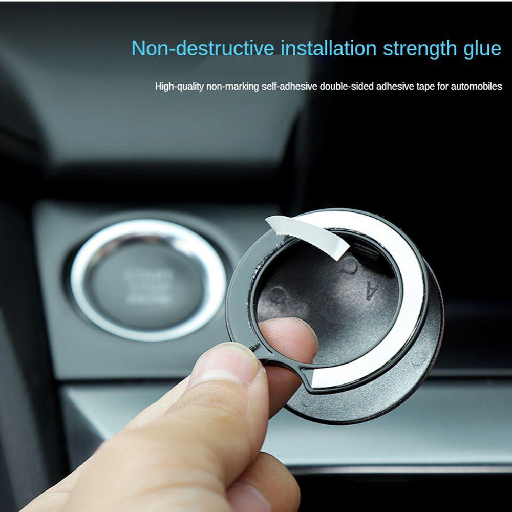 Ốp Trang Trí Nút Khởi Động Xe Hơi Họa Tiết Marvel Captain America 3D