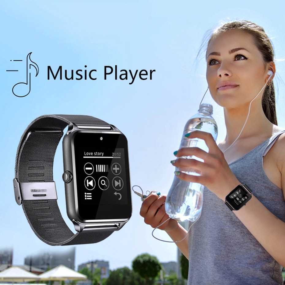 Đồng Hồ Thông Minh Smartwatch Z60 Màn Hình Cảm Ứng, Dây Kim Loại, Lắp Sim Nhắn Tin Nghe Gọi